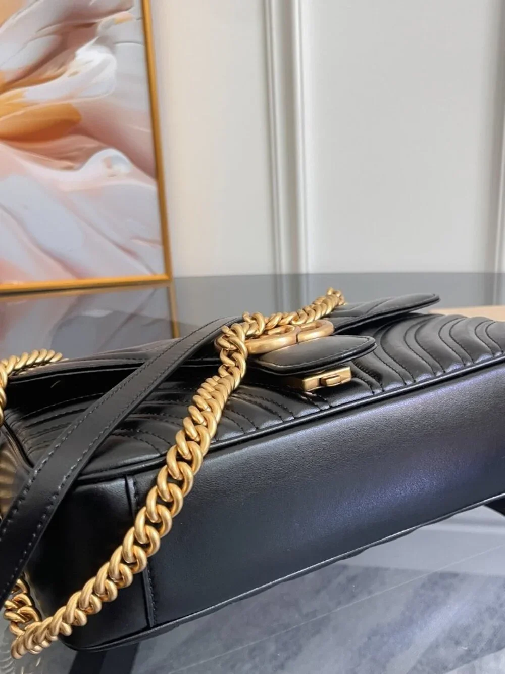 Gucci GG Marmont Small Shoulder Bag Black